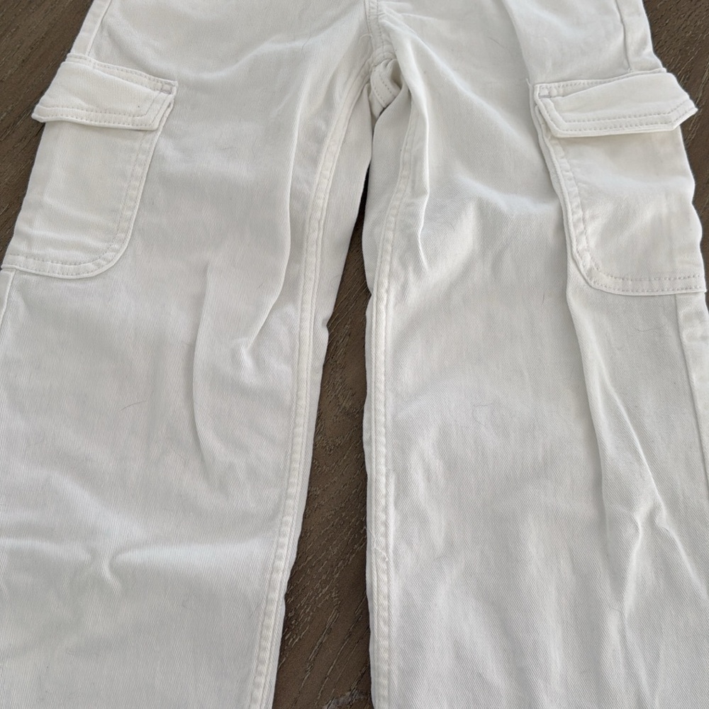GAP Kids White Cargo Jeans